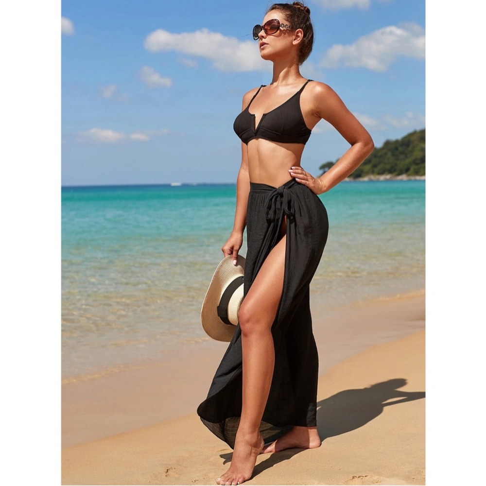Black Sarong Skirt - Picture 2 of 13